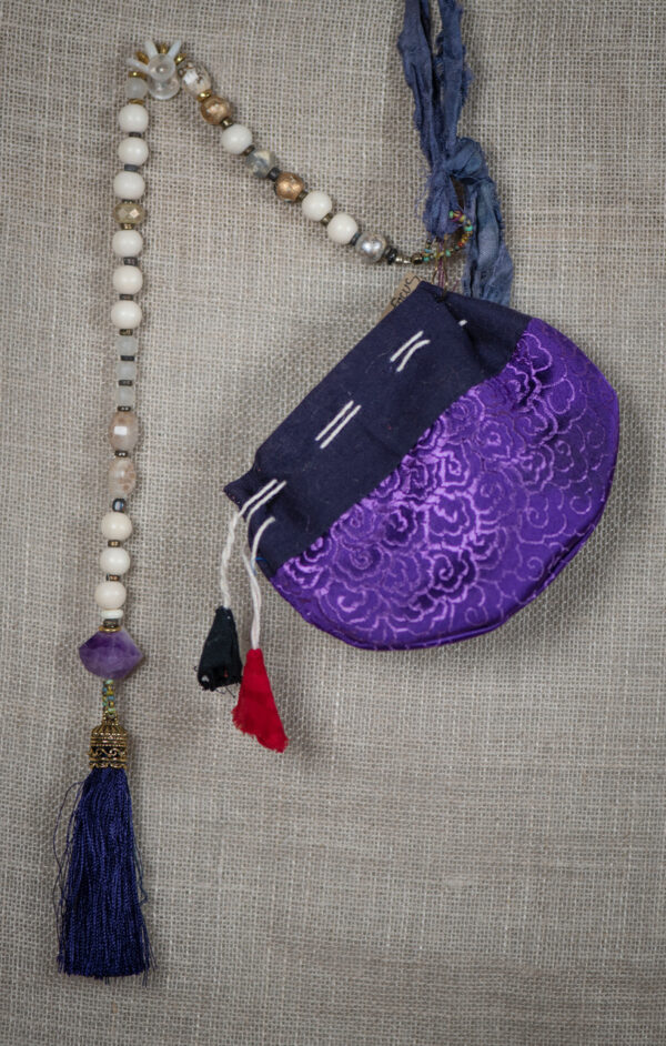 Violet Blue Tassel & Amethyst