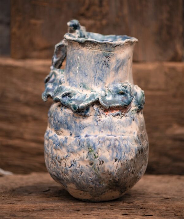 Turquoise Flow Vessel